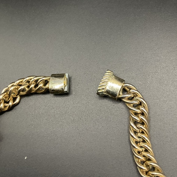 Gold Tone Chain Necklace with a Magnetic Clasp - Picture 3 of 4